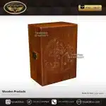 جعبه ساعت 1 خونه لوکس بالشتک لوکس رنگ قهوه ای مدل : TW-2017