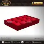 استند ساعت 12 خونه بدون درب بالشتک معمولی رنگ قرمز مدل : TW-2160