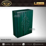 جعبه ساعت 6 خونه بالشتک معمولی رنگ سبز مدل : TW-2222