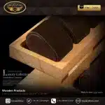 استند ساعت 16 خونه بدون درب 4 طبقه بالشتک لوکس چوب طبیعی رنگ قهوه ای مدل : TW-2494