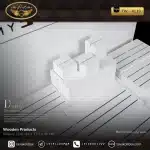 دیسپلی ساعت لوکس رنگ سفید- سبز مدل : 4139