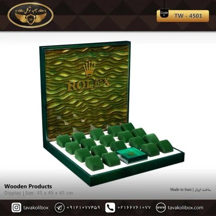 دیسپلی ساعت لوکس رنگ سبز مدل : 4501